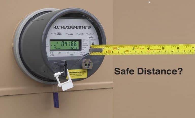 Minimum Safe Distance from a Smart Meter