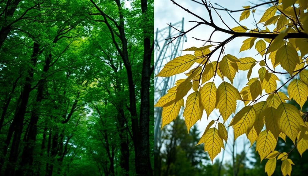 impact of emf on flora