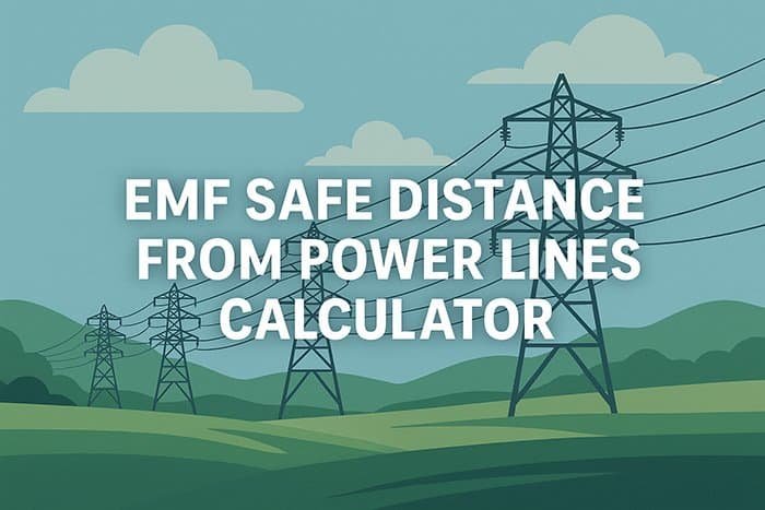 EMF Safe Distance From Power Lines Calculator