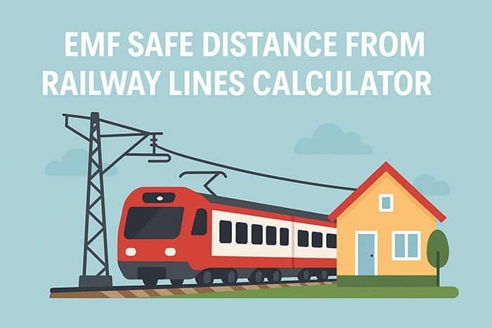 EMF Safe Distance From Railway Lines Calculator
